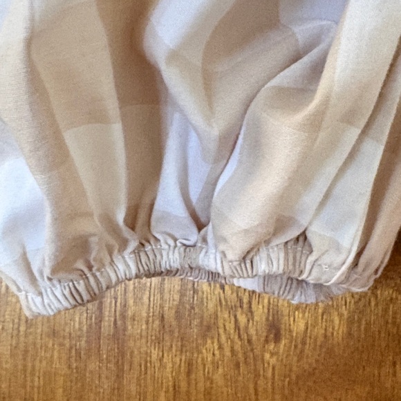 Abercrombie & Fitch Beige Checkered Mini Dress - Picture 9 of 10